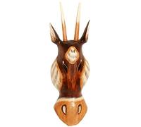 Woru Antelope Wooden Mask from Bali Wall Mask (20 cm)