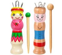 WORUIB 2 PCS French Knitting Doll, French Knitting Machine, Creative Craft Sessions for Motor Skills Development, Spool Knitting Set for Beginners and Craft Projects