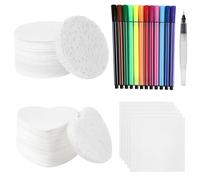 WORUIB 28 Piece Set Magic Foam Texture Painting Kit, DIY 3D Art Set with Water Brush and 12 Colors, Creative Craft for Kids, Safe and Fun Foam Texture Painting Paper
