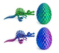 WORUIB 3D Printed Spinosaurus Skeleton Set, 4 Laser Dinosaur Figures