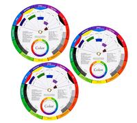WORUIB 3pcsColour Wheel, Wheel for Artist, Essential Mixing Tool for Creative Projects, Professional Artist Guide with Three, Compact 14 Cm Design for Easy Storage and Portabil