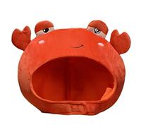 WORUIB Crab Costume Hat, Under The Sea Costumes for Adults and Kids, Lobster Costume Accessory, Animal Fancy Dress for Halloween Party, Role Play, Photo Props, 20 * 20 Cm