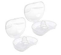 WORUIB Nipple Shields for Breastfeeding, Two Silicone Nursing Protectors with Comfortable Fit, Transparent S Size for Discreet Use, Measuring 9.00 x 7.00 x 4.70 cm