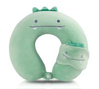 WoRuyKot Animal Travel Pillow Neck Support, Animal Travel Pillow, Cute Animal Travel Pillow, Cute U-Shaped Memory Foam Neck Pillow Adult Train, Car, Plane, Train, Camping (Dinosaur)