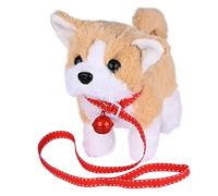 WorWoder Plush Pastoral Toy Puppy Electronic Interactive Pet Dog - Walking, Barking, Tail Wagging, Stretching Companion Animal for Kids (Pastoral Dog)