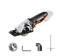 WORX 18V (20V MAX) 85mm Cordless Circular Saw, One Hand Operation, PowerShare, 2500/min, 27mm Cutting Depth, Compact and Lightweight, Quick Depth Adjustment, Without Battery & Charger, WX527.9