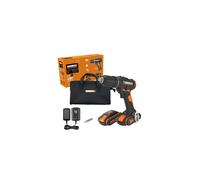 WORX 20V Combi Hammer Drill WX370.1, PowerShare, 18+1+1 Clutch Position, 13mm Keyless Chuck, Portable, 2 Batteries Included