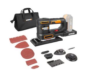 Worx 20V Cordless 5-In-1 Multi-Sander With Tool-Less Pad Change (Bare Tool) Wx820.9