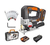 WORX 20V Cordless Jigsaw WX543.2 with 24mm 4-Position Pendulum