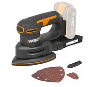 WORX 20V Multi-Sander | PowerShare | WX822.9 - No Battery or Charger | Dust Collection System, Velcro Fastening System, Easy and Quick Adjustment