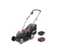 Worx 20V Powershare 33Cm Cordless Brushless Lawn Mower 200M2 With X1 4.0Ah Battery & Charger One Colour