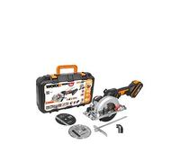 Worx WX531 20V PowerShare Cordless 120mm Brushless Compact Circular Saw with 1x 2.0Ah Battery & Charger - 41mm Cutting Depth, 6100 RPM, One-Handed Operation