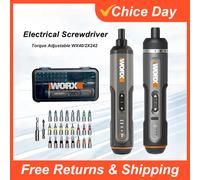 Worx 4V Mini Electrical Screwdriver Set WX242 WX241 WX240 Smart Cordless Electric Screwdrivers USB Rechargeable Hand Drill Tools WX242