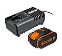 Worx Battery Charging Station for Powershare Batteries/Fast Battery Charger., WA3604 80W, 20V