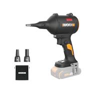 WORX Cordless Blower/Inflator, 20V 39 CFM 470 MPH Brushless High Speed Portable Dust Cleaner for Workshop, Lawn, Yard, Home, Lightweight Handheld Blower, Tool Only, PowerShare