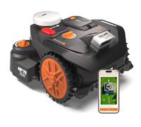 WORX Landroid Vision Cloud WR306E 2WD Robotic Lawnmower without Boundary Cable for 600 m² with Cut to Zero Module (AI Obstacle Detection, VSLAM+ RTK Cloud Navigation, Auto Mapping, App Control)