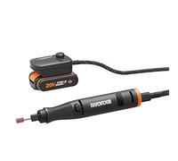WORX MakerX 20V Rotary Engraving Tool Kit - Cordless, with Brushless Motor, Home Improvement Power Tool, Includes Hub, Battery and Charger for Cutting, Engraving, Dremel, and Crafting