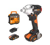 WORX Nitro 18V(20V Max) Cordless Impact Wrench, PowerShare, 300Nm, 1/2'', Brushless Motor, 4000BPM, Variable Speed, Ideal Tool for DIY, WX272