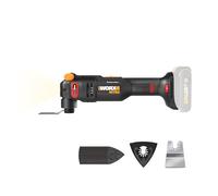 Worx Nitro 20V Cordless Oscillating Multi Tool with 5° Oscillation Angle, VibraFree Technology, Slim-Body Design, Tool Only, 23 Pieces Accessories with Carrying Bag, WX698L.9