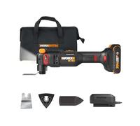 Worx Nitro 20V Cordless Oscillating Multi Tool with 5° Oscillation Angle, VibraFree Technology, Slim-Body Design, 2.0 Ah Battery and Charger Included, 23 Pieces Accessories with Carrying Bag, WX698L
