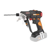 Worx Nitro 20V SwitchDriver 2.0, 2-in-1 Brushless Cordless Drill Driver, Dual 1/4" Chucks, Compact Cordless Drill with Digital Torque Setting - WX177L.9 (Tool Only), Black Orange