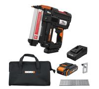 Worx Nitro Brad 20V 18GA Cordless Nailer, Cordless Nail Gun, Up to 2" Battery, Tool-Free Jam Release, Trimming & Molding, Socket WX842L PowerShare -
