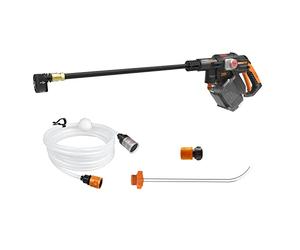 WORX Nitro HydroShot WG633E 20V High-Flow Cordless Portable Pressure Cleaner Power Washer with Brushless Motor Up to 56 Bar Pressure Multi-Spray Nozzle & Accessories (Tool Only No Battery or Charger)