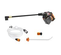 WORX Nitro HydroShot WG633E.9 20V High-Flow Cordless Portable Pressure Cleaner Power Washer with Brushless Motor Up to 56 Bar Pressure Multi-Spray Nozzle & Accessories (No Battery or Charger)
