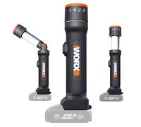 WORX PowerShare 4-Function LED Flashlight | WX027.9 - Without Battery, No Charger | 4 Functions, Rotating Head, 80 m Range