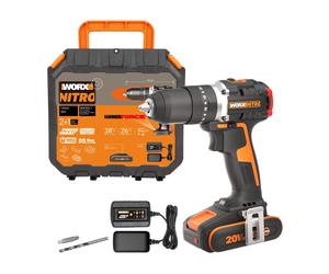 WORX Powershare Cordless Hammer Drill 20V 55Nm x1 2.0Ah Battery WX355.1