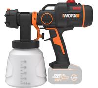 WORX Powershare Cordless Paint Sprayer 20V 1000ml BODY ONLY WX020.9 3 Spray Mode