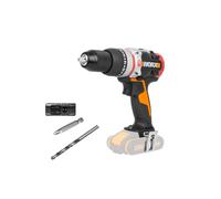 WORX Nitro 18V(20V MAX) Cordless Impact Drill, PowerShare, Slammer Drill, Brushless Motor, 60N.m, 2-Speed Control, 10mm in Reinforced Concrete, Bare Tool Only, 1 x 8mm Masonry Drill Bit, WX354.9