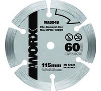 WORX WA5048 WORXSAW 115mm 60Grit Compact Circular Saw Diamond Disc Ceramic Tile