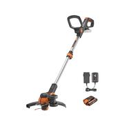 WORX WG163E 18V Battery Cordless Grass Trimmer Line Strimmer Edger x2 battery