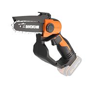 WORX WG324E.9 12cm 20V Cordless Compact Chainsaw - Tool Only, High-Efficiency Motor, Lightweight, Safe Design - No Battery or Charger