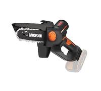 Worx WG325E.9 Nitro Professional Mini Cordless Chainsaw 20 V - One-Handed Branch Saw - Powerful Brushless Motor - 12 cm Blade Length - Lightweight and Compact - Automatic Chain Lubrication - Without