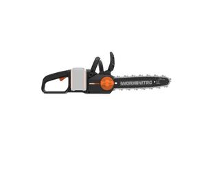 Worx WG350E.9 20V Cordless Brushless Chainsaw 30cm Bar, High-Speed 10m/s Cutting, Tool-Free Tensioning, Auto Lubrication, PowerShare Compatible, Bare
