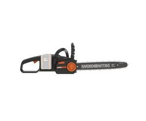 Worx WG385E.9 40V PowerShare Cordless 40cm Brushless Chainsaw, 45cc Equivalent Power Bare Unit (no Battery or Charger)