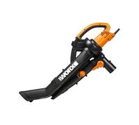 Worx WG505E 3in1 3000W Trivac Garden Blower Mulcher & Vacuum 45L Black/Orange
