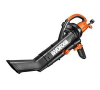 WORX WG505E 3000W Trivac Garden Blower Mulcher and Vacuum Garden for Clearing Patios of Leaves and Other Waste, Black, 10 m Cable