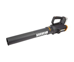 Worx WG547E.9 Cordless Leaf Blower 20V Turbine Technology, Two Speed Levels, One-Hand Operation, Without Battery & Charger, 20 V, Black/Orange