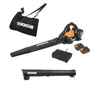WORX WG583E 36V (40V MAX) Dual Battery Brushless Leaf Blower/Vacuum, Black