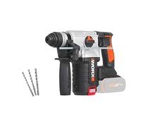 WORX, Worx 3 Function Brushless Hammer 2.2J 20V PowerShare WX380.9 No Battery or Charger Brushless Motor Variable Speed Control LED Light