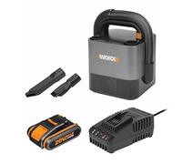 WORX WX030 Cubevac 20V Cordless Compact Vacuum Cleaner with 2.0Ah Battery and Charger - Lightweight, Portable Handheld Vacuum for Home, Car, and Office - Powerful Suction, Versatile Cleaning