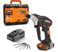 WORX WX177 20V Switchdriver 2.0 Brushless Cordless Drill Starter Kit New Boxed