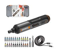 WORX WX240 4V Cordless Screwdriver Set, 1.5 Ah, 3-Speed Torque Adjustment, LED Light, 5/4/2.5 N.m