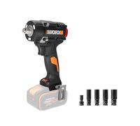 WORX WX273.9 20V PowerShare Brushless Cordless Impact Wrench 142mm 600Nm | 20V brushless impact wrench; 600Nm torque; built-in LED light; tool only - battery & charger sold separately