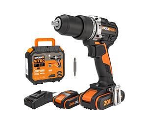 WORX WX352 Nitro 20V PowerShare Brushless Cordless Impact Drill 13mm 60Nm | 20V brushless impact drill; 60Nm torque; 13mm chuck; built-in LED light