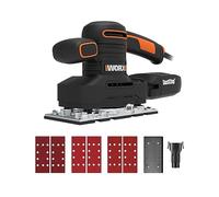 WORX WX641 250W Corded Electric Finishing Sander Sanding Sheets & Dust Collector