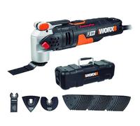 WORX WX681 Sonicrafter F50 Multifunktionswerkzeug 450w - Multitools inkl. Adapter für Universalzubehör, 35mm Standard End Cut Sägeblatt & 80mm HSS Sägeblatt halbrund